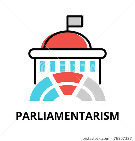 Parliamentarism icon concept, politics collection - Stock Illustration ...