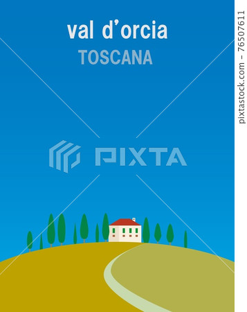 秋天風景val d'orcia 托斯卡納托斯卡納 秋天風景val d'orcia 托斯卡納托斯卡納 76507611