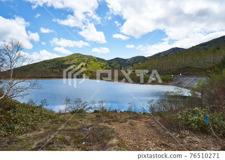 群馬縣野佐里水壩和野佐里湖 群馬縣野佐里水壩和野佐里湖 76510271