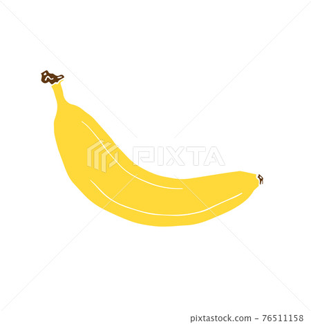 Vector hand drawn doodle sketch yellow banana 76511158