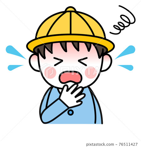 Poor physical condition, kindergarten boy Poor physical condition, kindergarten boy 76511427