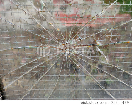 gun bullet broken window glass 76511489