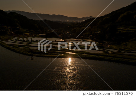 拍攝奈良縣明日香村細川的晚稻田 拍攝奈良縣明日香村細川的晚稻田 76511570