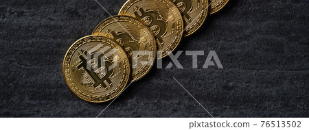 Bitcoin virtual currency cryptocurrency currency top view Bitcoin cryptocurrency ビットコイン 76513502