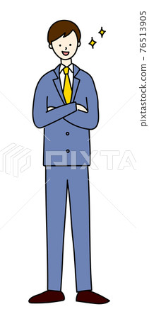 Illustration material Businessman suit Male simple Illustration material Businessman suit Male simple 76513905
