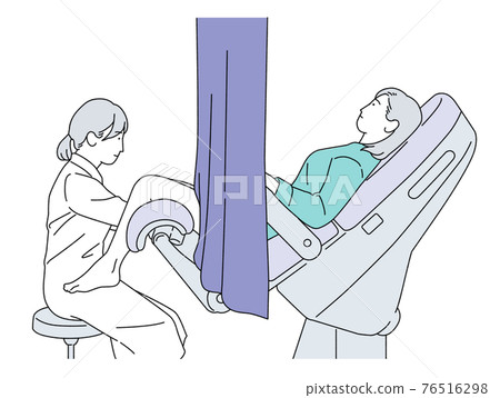 Person Illustration Gynecological Examination Cervical Cancer Examination Female Simple 76516298
