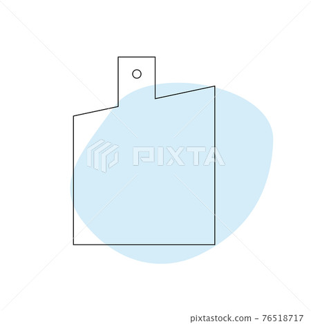 Delicate perfume bottle in the style of flat lines. Cosmetic product. Delicate perfume bottle in the style of flat lines. Cosmetic product. 76518717