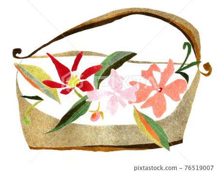 花籃-粉彩畫 76519007