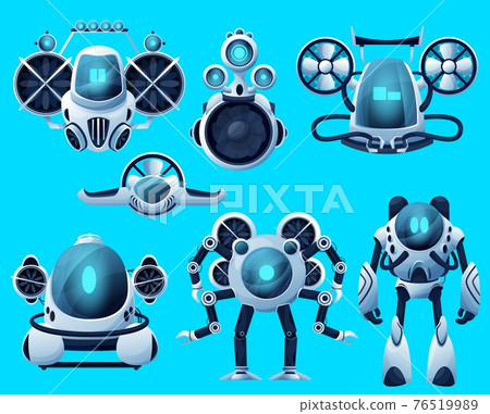 Robots, underwater submarines, ocean, sea drones Robots, underwater submarines, ocean, sea drones 76519989