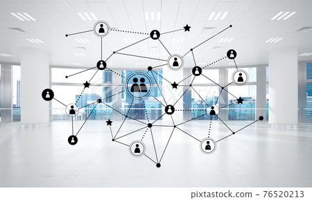 Networking and wireless connection as concept for effective modern business 76520213