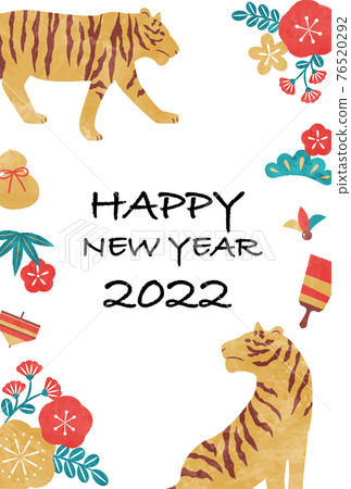 2022 New Year's card Tiger year 76520292