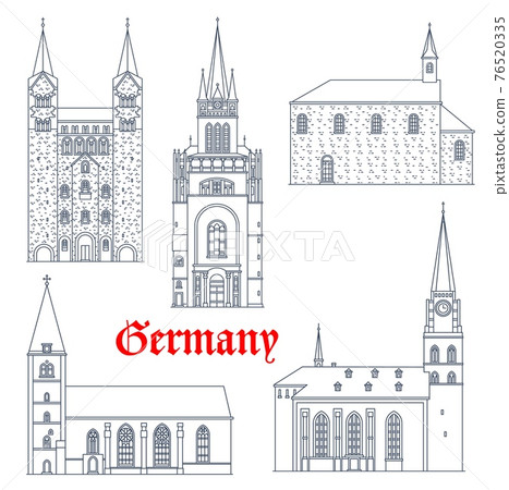 Germany travel landmarks, castles and cathedrals 76520335