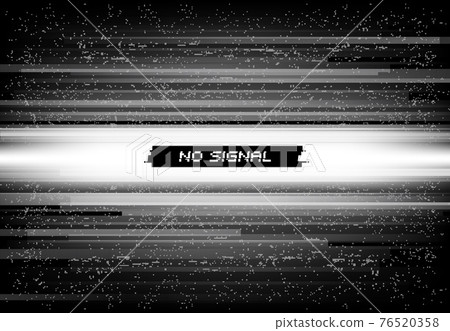 No signal screen background, glitch digital noise 76520358