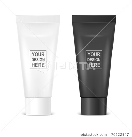 Vector 3d Realistic Plastic, Metal White, Black Tooth Paste, Cream Tube, Packing Set Isolated on White Background. Design Template of Toothpaste, Cosmetics, Cream, Tooth Paste for Mockup. Front View Vector 3d Realistic Plastic, Metal White, Black Tooth Paste, Cream Tube, Packing Set Isolated on White Background. Design Template of Toothpaste, Cosmetics, Cream, Tooth Paste for Mockup. Front View 76522547