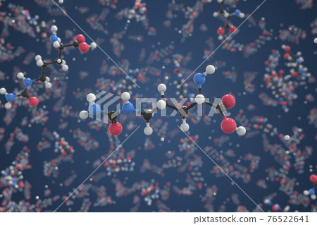 Citrulline molecule, ball-and-stick molecular model. Chemical 3d rendering Citrulline molecule, ball-and-stick molecular model. Chemical 3d rendering 76522641