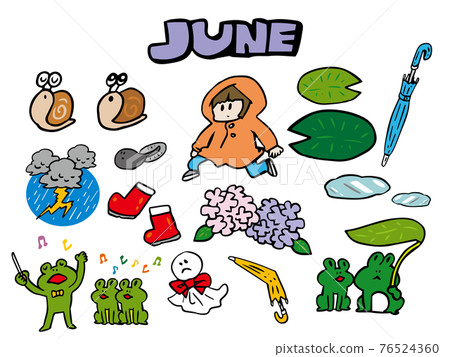 June illustration set June illustration set 76524360