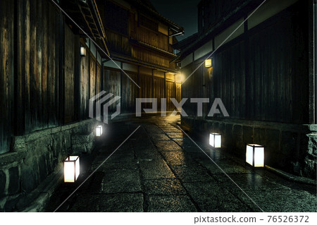 Stone wall alley emotion Photoshop processing 76526372