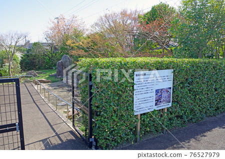 A dry landscape garden excavated from the site of Ouchi's building in Yamaguchi City A dry landscape garden excavated from the site of Ouchi's building in Yamaguchi City 76527979