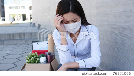 Asian woman being fired Asian woman being fired 76531096