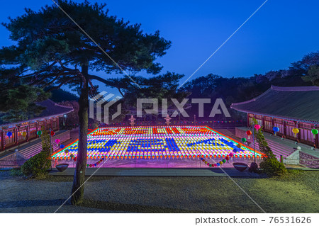 天安學園寺蓮花燈 76531626