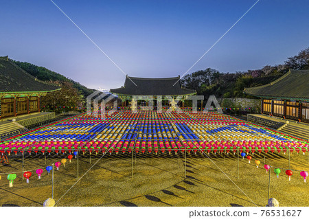 天安學園寺蓮花燈 76531627