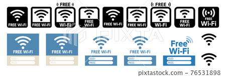 FREE Wi-Fi icon FREE Wi-Fi icon 76531898