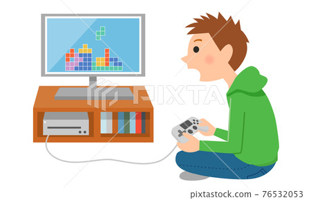  Boy playing games 76532053