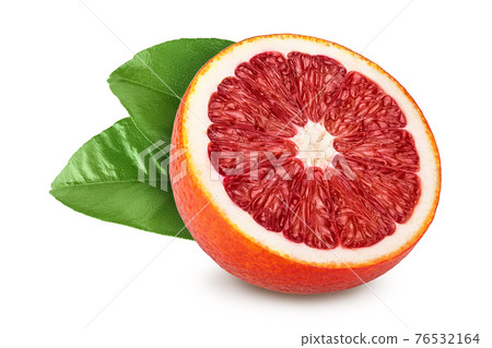 Blood red oranges isolated on white background with clipping path and full depth of field 76532164
