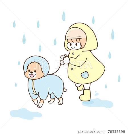 在雨中散步 76532896