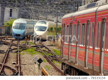 In April, azaleas began to bloom in Hakone Yumoto, and young leaves began to sprout vigorously. 76533134