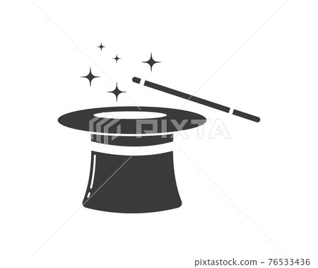 wizard hat vector icon illustration design 76533436