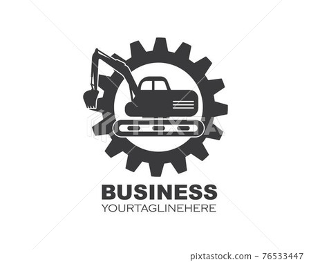 excavator  ilustration logo vector icon 76533447