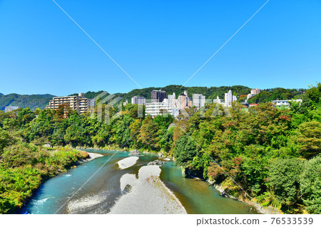 調布橋/多摩川上游/俯瞰青梅站方向（東京青梅市）[2020.10] 76533539