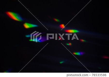 colorful warm rainbow crystal light leaks on black background colorful warm rainbow crystal light leaks on black background 76533586