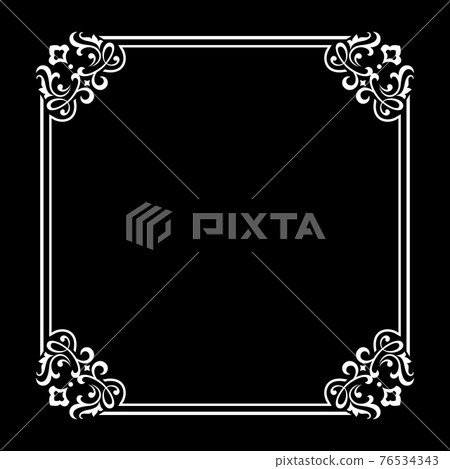 Decorative frame Elegant vector element for design Decorative frame Elegant vector element for design 76534343