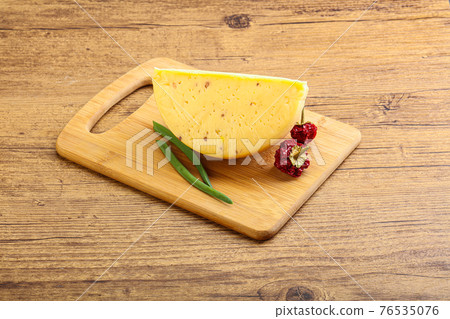 Hard cheese brick with walnut 76535076