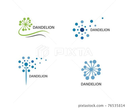 Dandelion flower logo 76535814