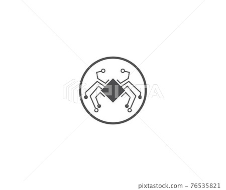 Spider web Technology logo - Stock Illustration [76535821] - PIXTA