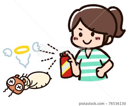 使用殺蟲劑的雌性白蟻 76536130