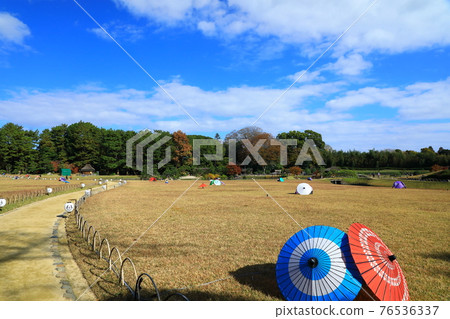Three Great Gardens of Japan Autumn Okayama Korakuen 76536337