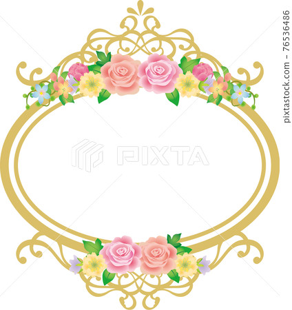 Flower gorgeous frame Flower gorgeous frame 76536486