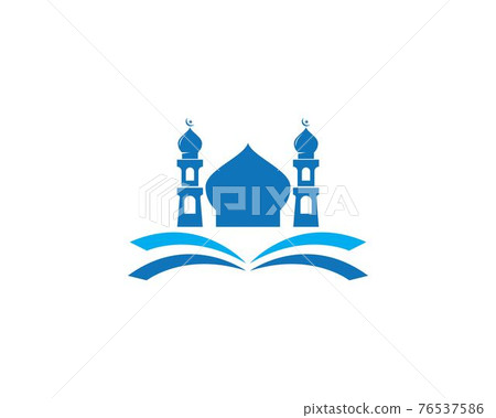 Mosque icon vector 76537586