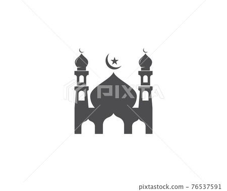 Mosque icon vector Mosque icon vector 76537591
