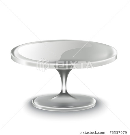 realistic vector cake stand in glass realistic vector cake stand in glass 76537979