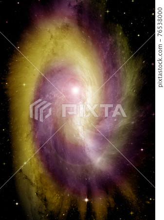 galaxy in a free space. 3D rendering galaxy in a free space. 3D rendering 76538000