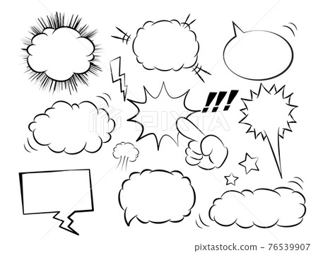 演講氣球漫畫漫畫套裝 76539907