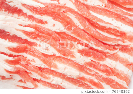 Pork rose meat sliced Pork rose meat sliced 76540362