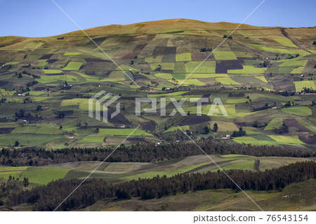 Countryside and farmland near Cuenca - Ecuador 76543154