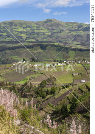 Countryside and farmland near Cuenca - Ecuador Countryside and farmland near Cuenca - Ecuador 76543155