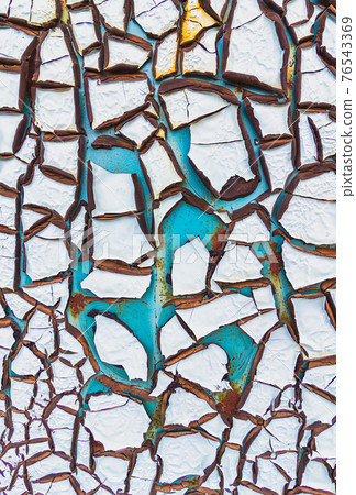 Abstract background of textured blue cracked wall. 76543369